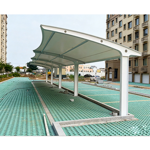 Estructuras de Tela Impermeables para Estacionamiento de Autos, Toldo de Estacionamiento Tipo Cantilever, Estructura Tensada de PVC, Cobertizo para Estacionamiento de Autos - Product Image 5