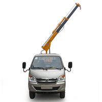 Mini grue de camionnette pliante de 1,3 tonne, grue hydraulique électrique à télécommande