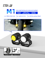 Luz Antiniebla LED de Doble Lente Senlo M1 de 40 W para Motocicleta, Lámpara Auxiliar de Conducción Súper Brillante