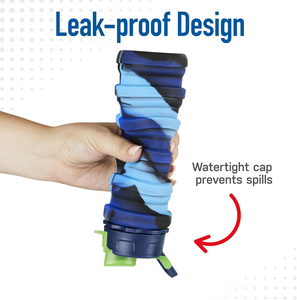 Bouteille d'<span class=keywords><strong>eau</strong></span> pliable en silicone sans BPA, sac coloré, accessoires pour bouteille d'<span class=keywords><strong>eau</strong></span> pour le camping et la randonnée, sans substances nocives - Product Image 3