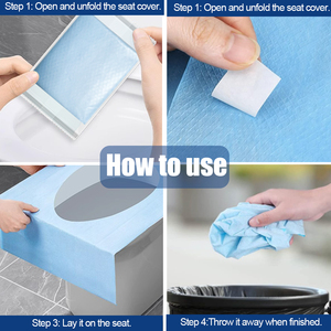 Extra große tragbare Einweg-Toiletten sitzbezüge Wasserdichte Reise-und Taschen sitze - Product Image 6