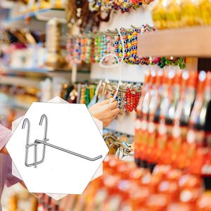 ตะขอแขวนโชว์สินค้าพลาสติก ตะขอแขวนผนังแบบตะแกรงสำหรับโชว์ถุงเท้า ตะขอแขวนผนังแบบกริด ตะขอแขวนอุตสาหกรรมแบบเบา - Product Image 6