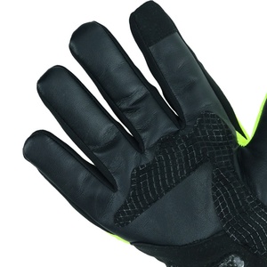 Guantes de Ciclismo de dedo completo verde fluorescente primavera otoño algodón impermeable a prueba de viento cálido protección de brazo de mano - Product Image 3