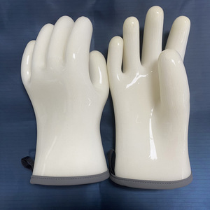 Guantes de calidad superior, genuinos y aptos para uso alimentario, resistentes al calor hasta 500 grados Celsius, resistentes a cortes y aptos para uso alimentario, engrosados. - Product Image 2