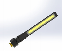 Lampe torche zoom 3-en-1 en aluminium la plus vendue avec LED COB rechargeable, indice IP54, 90-600 lumens, kit d'éclairage d'urgence