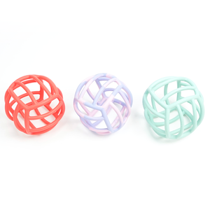 Nuovo Disegno del Commercio All'ingrosso Kids Toy Food Grade BPA Libera Del Silicone Del Bambino Massaggiagengive Sfera - Product Image 5
