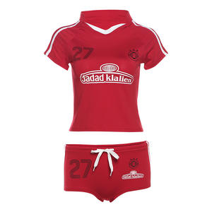 Celana pendek sepak bola pinggang tinggi Slim-Fit wanita set angkat pinggul musim panas untuk dewasa - Product Image 1