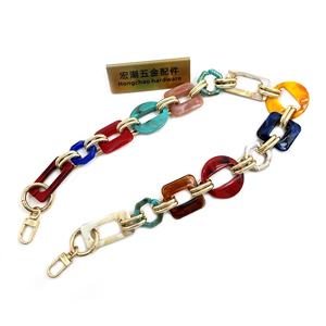 Accesorios de bolso DIY personalizados, cadena cruzada con correa de hombro ensamblada de acrílico metálico, Gargantilla antipérdida para teléfono de esquí, Correa con cuentas - Product Image 4