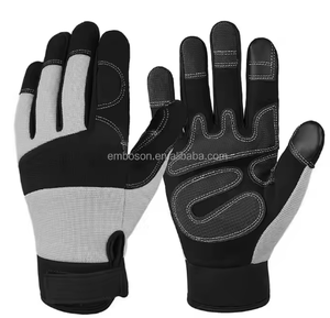 Gants <span class=keywords><strong>de</strong></span> mécanicien à doigts complets résistants à l'usure, en PU, compatibles avec les écrans tactiles, antidérapants, pour l'escalade, le sport, le cyclisme, l'entraînement, la descente - Product Image 2