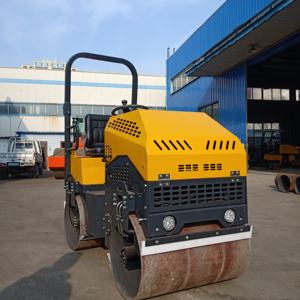 מכונות בנייה 2 טון 3 טון 4 טון 5 טון דיזל או בנזין מיני מדחס כבישים רולר רכיבה על אספלט עם צמיגי גומי - Product Image 4