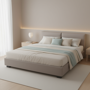 Protège-matelas rafraîchissant Vianney, taille matrimoniale, matelassé, textile, lavable en machine, hypoallergénique, protection de lit - Product Image 2