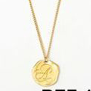 Collana in acciaio inossidabile con ciondolo a forma di lettera N placcato oro, gioiello alla moda per donna - Product Image 6