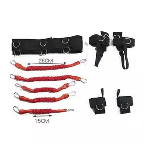Ensemble de bandes de résistance pour le fitness avec harnais réglable, sangles élastiques durables pour la musculation à domicile, entraînement de force, développement <span class=keywords><strong>musculaire</strong></span> - Product Image 4