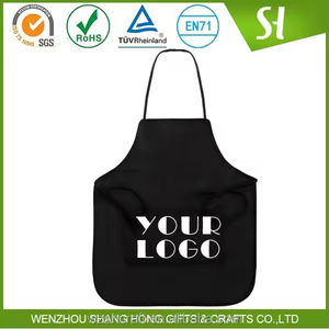 <span class=keywords><strong>Delantal</strong></span> de cocina de algodón barato al por mayor con logotipo impreso personalizado <span class=keywords><strong>delantal</strong></span> de cocina de poliéster no tejido delantales a granel baratos - Product Image 2