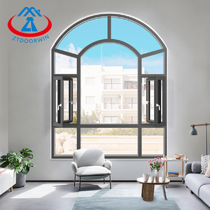 Zhtdoors ARC thiết kế đôi cửa sổ cửa sổ uPVC nhôm cửa sổ 50ft Giá vật liệu cho nhà - Product Image 3