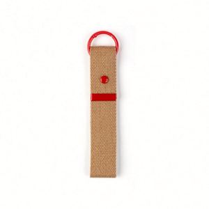 Anti-Lost <b>Canvas</b> Strap Keychain for Women and Men Metal Pendant Key Chain Holder Gift with Suitcase <b>Backpack</b> Blank Keyring - Product Image 2