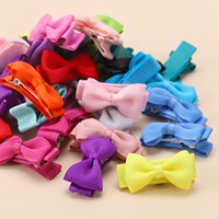 Barrettes à cheveux en ruban gros-grain de couleur unie, mini barrettes alligator, jolies barrettes à cheveux pour bébés filles, nourrissons et tout-petits