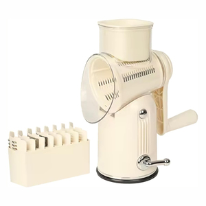Rotary Cheese Grater 5 Drum Blades Manual <b>Vegetable</b> Slicer Walnuts Grinder Cheese Shredder Eco-Friendly ABS Stainless Steel <b>Tool</b> - Product Image 1