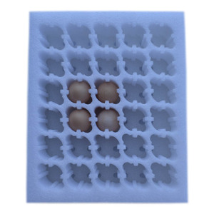 Xốp tổ chim cút bọt Đóng gói hộp trứng với thùng carton vận chuyển bao bì lưu trữ container Công cụ cắt bọt hộp xốp chèn - Product Image 3