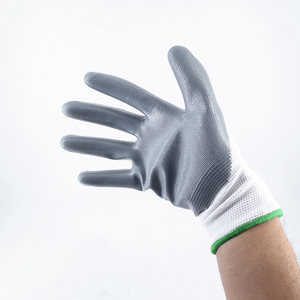 Großhandel 13G Polyester-Nitril-beschichtete Arbeitshandschuhe XL Qualität Schutzhandschuhe Fabrik Handschuhe Nylonfutter EN388 Handschuhe Industrie - Product Image 6