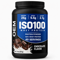 OEM ODM Bubuk Protein Whey Isolat Alami untuk Dewasa-20-29g Protein Per Porsi Pertumbuhan Otot & Peningkatan Berat Badan 2lbs