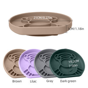 Tazón de silicona para perros de grado alimenticio, plato ecológico no tóxico para mascotas con base antideslizante, alimentador lento para cachorros, Idea de regalo de Navidad - Product Image 3