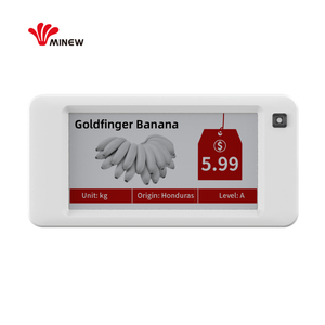 Etiqueta de Precio Electrónica Minew STag26SE <span class=keywords><strong>BWR</strong></span> con Pantalla de Tinta Electrónica de 2.66 Pulgadas, Etiqueta de Precio BLE para Supermercado, Sistema de Solución API ERP POS - Product Image 1