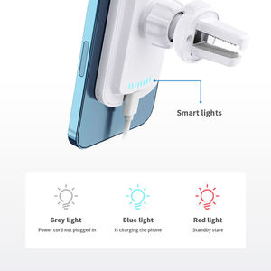 Schitec Ventas al por mayor 15W Cargador inalámbrico magnético para automóvil Soporte para teléfono móvil para soporte magnético para teléfono - Product Image 5