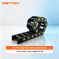 Chaîne de guidage de câbles en nylon DETON, porte-câbles, ligne de traction 35 100 pour routeur CNC, machine de découpe laser