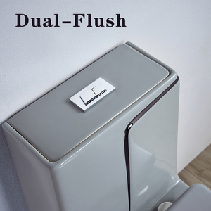 Gray Surround <strong>Black</strong> Line Square Floor Installation <strong>Toilet</strong> Ceramic Integrated <strong>Toilet</strong> - Product Image 6