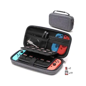 Tùy chỉnh EVA proctecive Dây Kéo Túi du lịch Video Game Player trường hợp đối với Nintendo Switch OLED với 21 trò chơi khe cắm thẻ