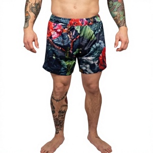 Shorts MMA unisexe à impression par sublimation, coupe ample, en mesh, séchage rapide, extensible, durable, pour entraînement athlétique et arts martiaux brésiliens - Product Image 1