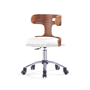 Sedia moderna <span class=keywords><strong>in</strong></span> <span class=keywords><strong>legno</strong></span> nero con schienale per uso ufficio HY5012 - Product Image 3