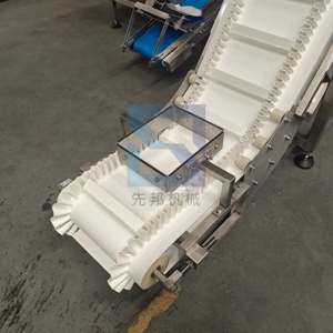 Nastro Trasportatore Inclinato per Alimenti con Nastro in PU, Elevatore in Acciaio Inossidabile di Grado Alimentare, Nastro Trasportatore a Salita - Product Image 5