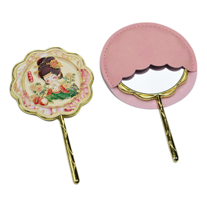 Bán Buôn Xách Tay Nhỏ Vòng Mini Gương Vòng Tròn Mới Hình Với Xử Lý Kim Loại Khung Nhãn Hiệu Riêng Cho Cô Gái Đám Cưới Dịp - Product Image 4