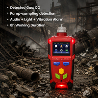 Détecteur de gaz CO pour secours d'urgence, moniteur de monoxyde de carbone, pompe d'aspiration, alarme anti-explosion et anti-poussière pour sites chimiques dangereux
