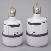 Nouvelle lampe d'urgence 4 heures de temps d'éclairage d'urgence avec crochet Type-C E27 Charge 3000mAh Batterie 30W Bombillo Rechargeable Ampoules LED
