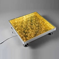 Pistes de Danse LED de Mariage Effet Étoilé 3D, Verre Trempé Miroir pour Scène