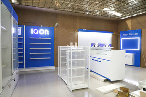 Diseño de Exhibición de Teléfonos Móviles Azul de Última Generación, <span class=keywords><strong>Ideas</strong></span> Modernas de Decoración <span class=keywords><strong>Interior</strong></span> de Tiendas de Móviles Personalizadas para Tiendas de Accesorios para Teléfonos - Product Image 4