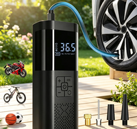 Tire Inflator Portable Air Compressor Pump With Tire Pressure Gauge