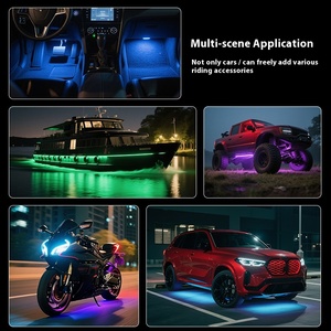 LKT nueva luz de Flash 9LED para chasis de coche camión remolque motocicleta todoterreno atmósfera <span class=keywords><strong>modificada</strong></span> 12V/24V rejilla de luz - Product Image 4