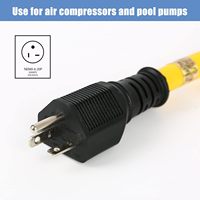 NEMA 6-20P à 2 sorties 6-20R Y Splitter STW 3 Ft 240V 20 Amp 3 Prong Male Plug Female Welding Dryer Power Cord Adapter