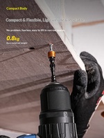 Perceuse électrique sans fil Dongcheng 20V à mandrin à dégagement rapide DCJZ1250SQM, couple de 50 Nm, réversible, multifonction, batterie 2.0Ah