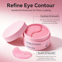 Masque Contour des Yeux Apaisant Bio en Gros pour Usine, Formule Gel Anti-Rides à l'Acide Hyaluronique et au Collagène pour Peaux Sèches