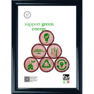 MARCO KLEE DE MADERA Y CRYLEX NEGRO 35X50CM - Product Image 1