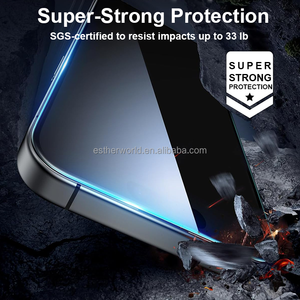 Protector de Pantalla de Privacidad de Vidrio Templado Antiespía 3D 9H para Teléfono Móvil, Protección Total para 13 14 15 16 17 Pro Max - Product Image 5