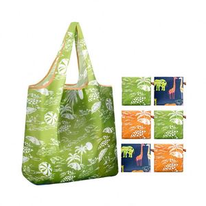 Eco-Friendly Reusable <b>Foldable</b> Heavy Duty Shopping Tote <b>Bag</b> Convenient Durable Shoulder Closure Washable Grocery Pouch - Product Image 2
