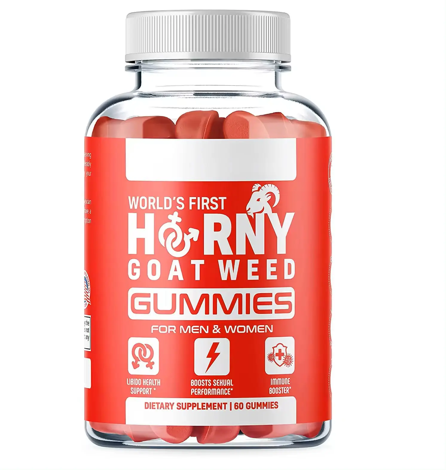 Gummies Booster Tongkat Ali Horny dê cỏ dại Tribulus terrestris Fenugreek Đen Maca bổ sung cho nam giới