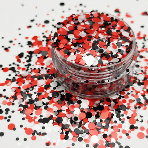 High Quality Bulk Wholesale Matte <strong>Red</strong> Dots Shape Mixed <strong>Glitter</strong> for Arts and Crafts Supplies - Product Image 5