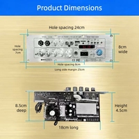 D2000C Papan Amplifier Digital BT Subwoofer Daya Tinggi 2.1 Kanal Papan Amplifier Subwoofer Frekuensi Tinggi dan Rendah